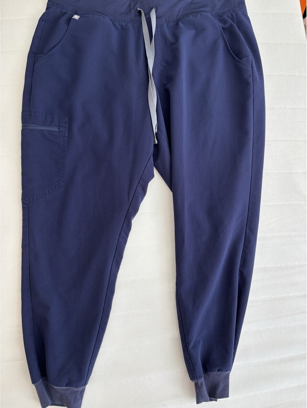 FIGS Navy Joggers Scrub Pants Navy XL Technical Collection Stretch Nurse Medical
